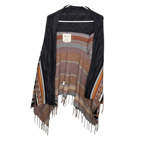 Billabong Dream Chaser Cardigan Sweater Boho Western Aztec Fringe Hem Medium - Picture 6 of 6